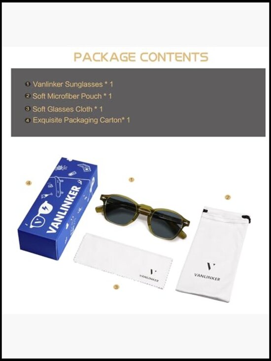 Retro Small Square Sunglasses Thin Cube Shades Vintage Slim Frames Intellectual main image 6